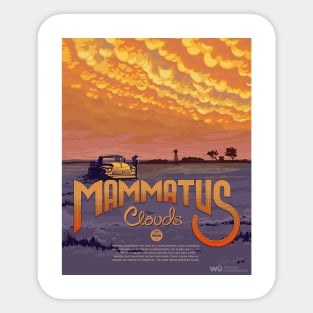 Mammatus Clouds // WUNDERGROUND Sticker